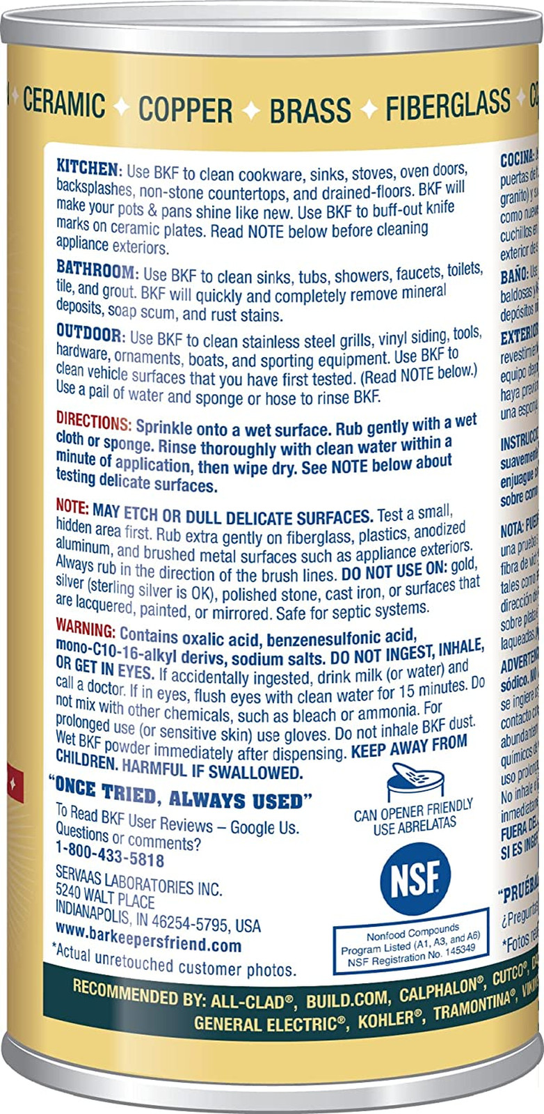 Powdered Cleanser 12-Ounces (1-Pack)’]