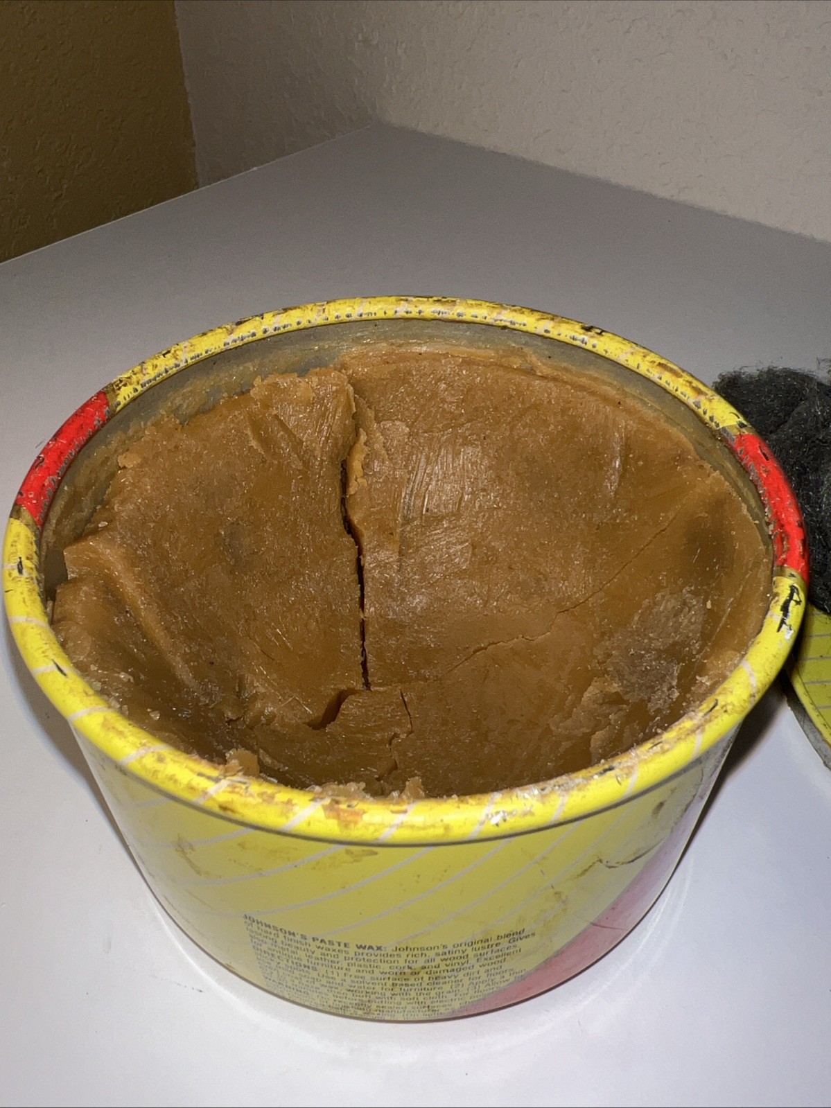 Vintage 1 lb Can Original SC JOHNSON Paste Wax Hardwood Floors Used