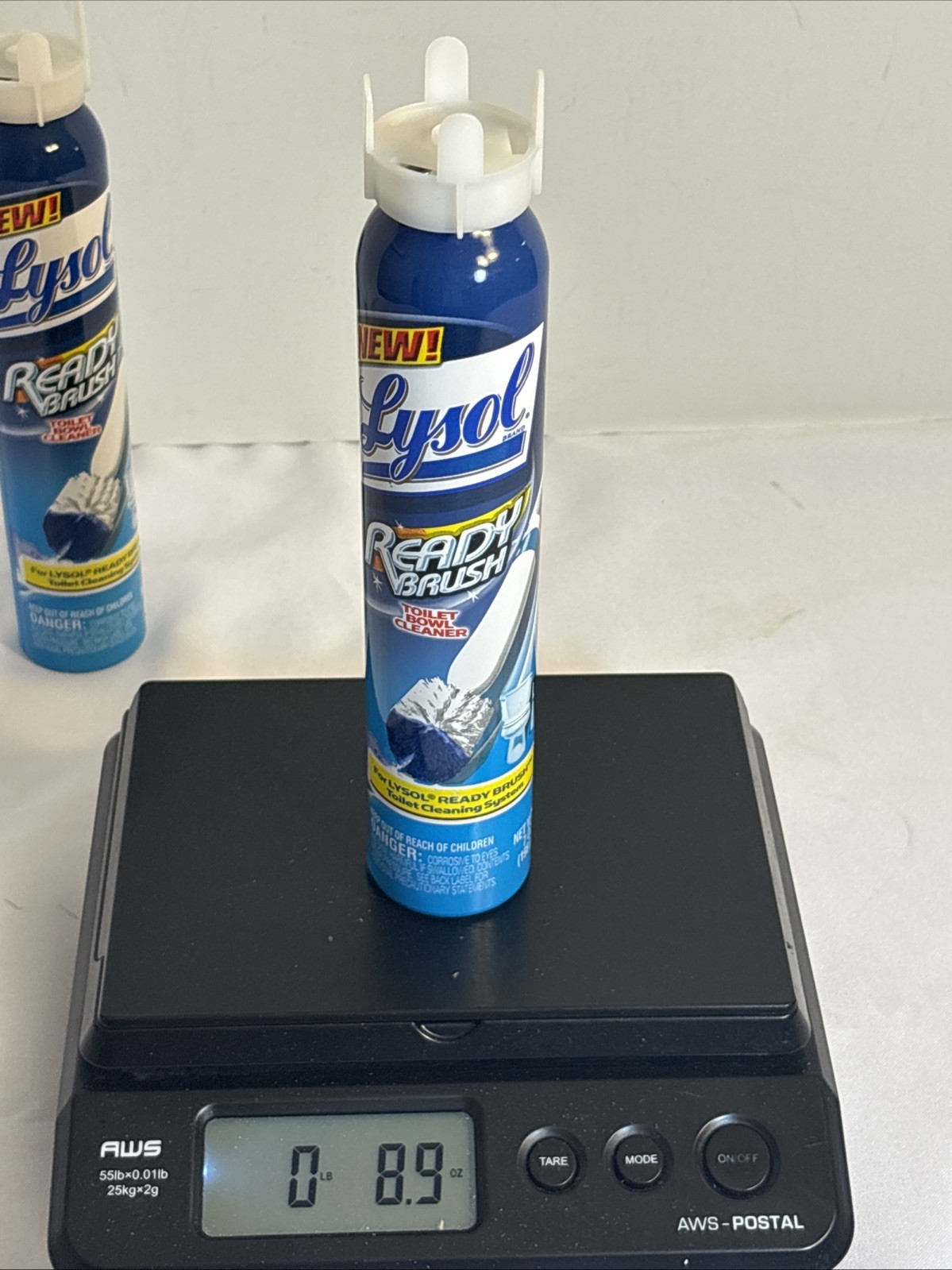Lot of 2 Lysol Ready Brush Toilet Bowl Cleaner Aerosol Refill Cans READ DESCRIPT