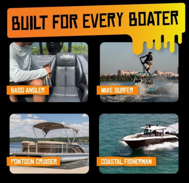 Boat Juice 2in1 Interior Boat Cleaner & Protectant Spray | Vinyl Boat Seat