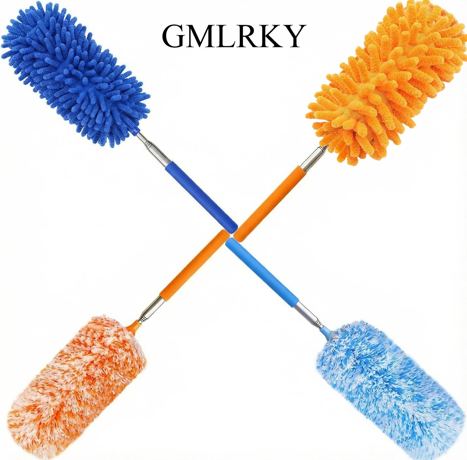 4 pcs Extendable and Washable Microfibre Feather Duster,12″ to 31″ Reachable,…