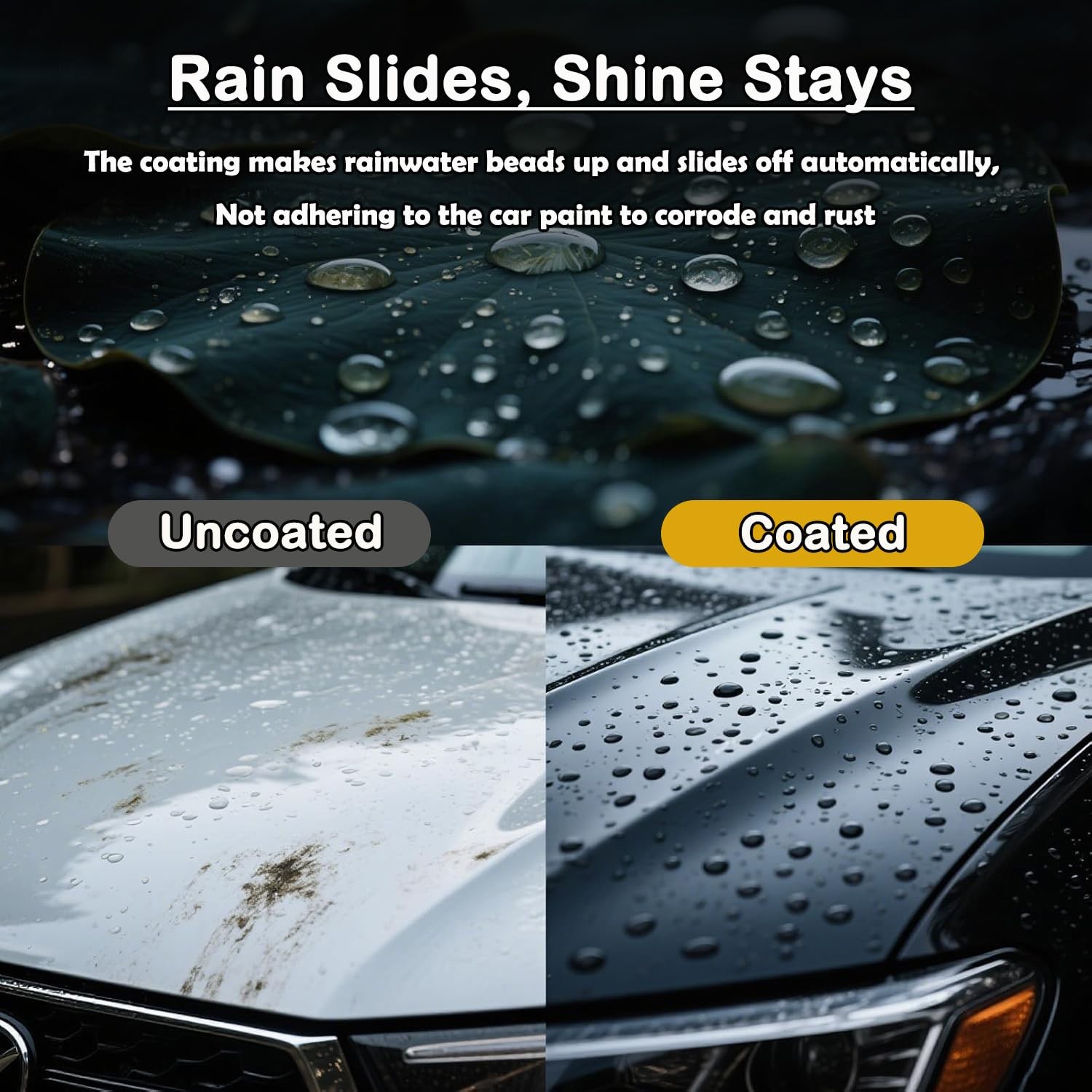 Quick Effect Coating Agent, Ceramic Coating Spray for Car Wax Polish Paint Sc…