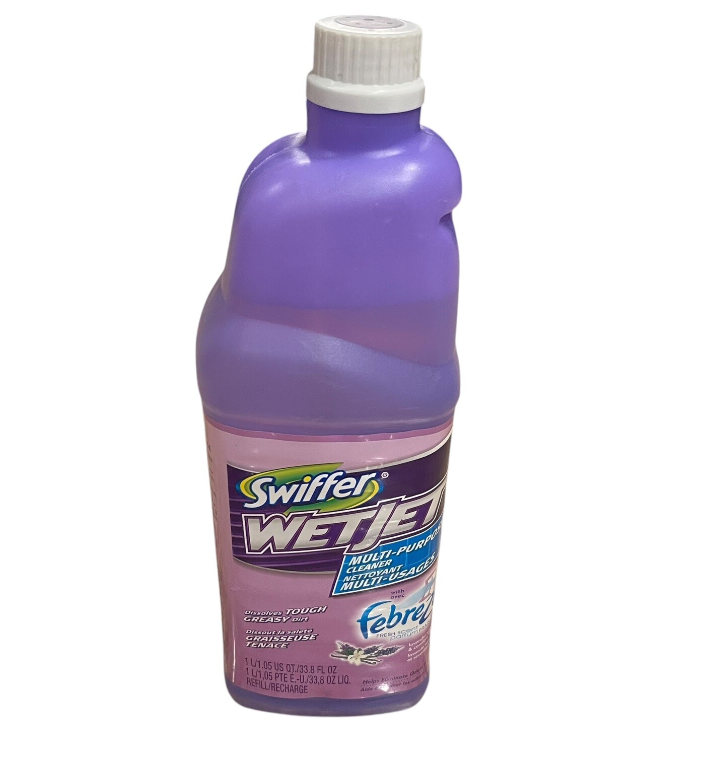 Vtg Swiffer Wet Jet Multi Purpose Cleaner Febreze Lavender Vanilla 1L 33.8 fl oz