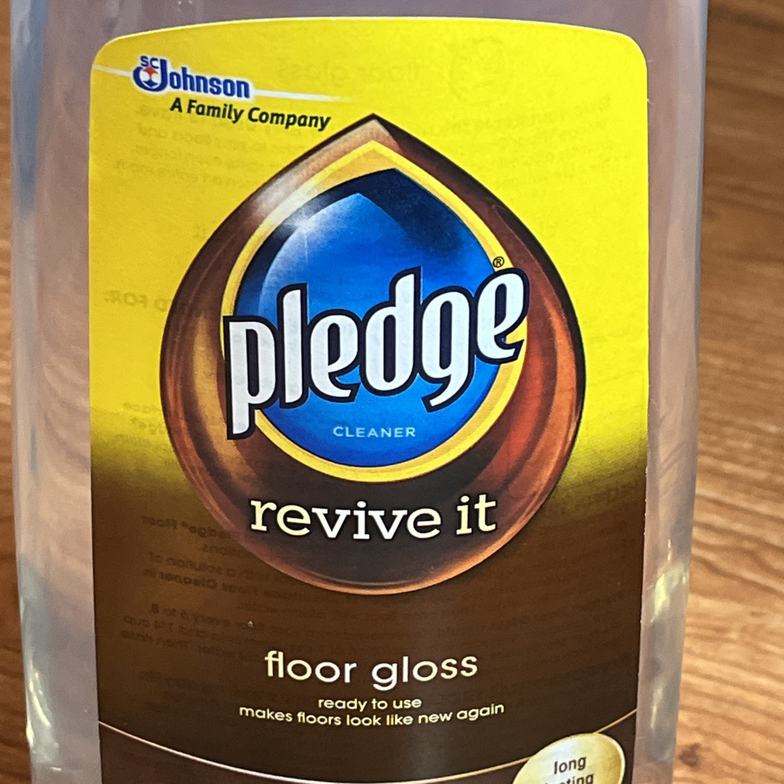 Pledge Revive It Original Floor Gloss Cleaner for Long Lasting Shine 27 oz NEW