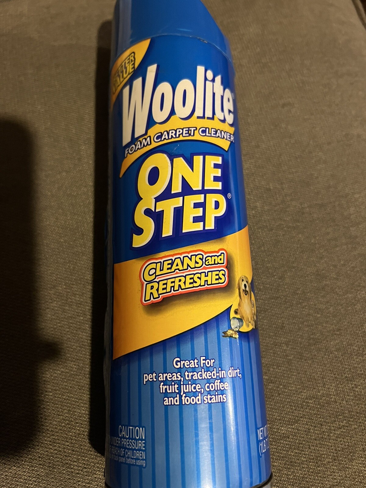 Woolite One Step Foam Carpet Cleaner Pets Dirt Coffee Stains Clean Refresh New