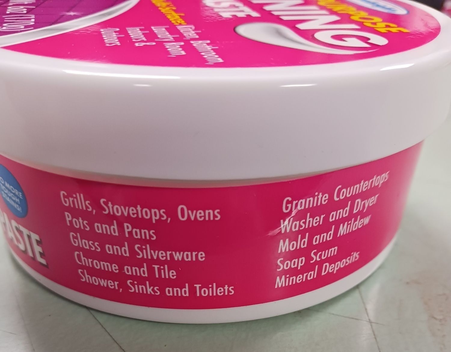 Multi Purpose Cleaning Paste 6oz. Multi Surface Indoors & Outdoors NEW