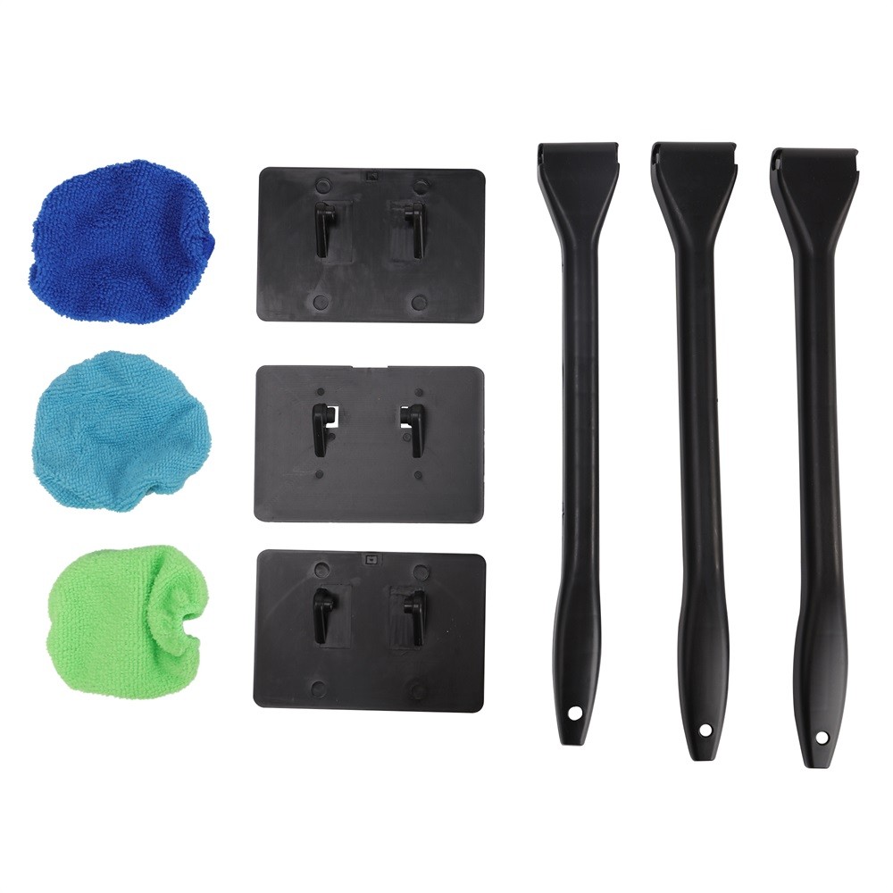 3 Pack Window Windshield Cleaning Tool Microfiber Car Wiper Cleaner Glass Brush