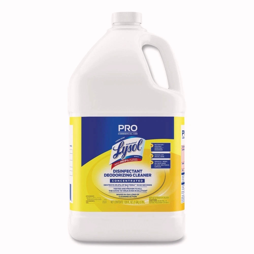 Professional LYSOL Brand 128 oz Cleaner Concentrate – Lemon New