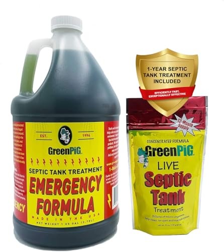 Green Pig 1 Gallon Drain Field Cleaner Septic Safe