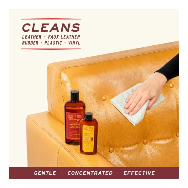 Leather Cleaner By Leather Honey for Vinyl Car Interior Seat Furniture Shoes Bag