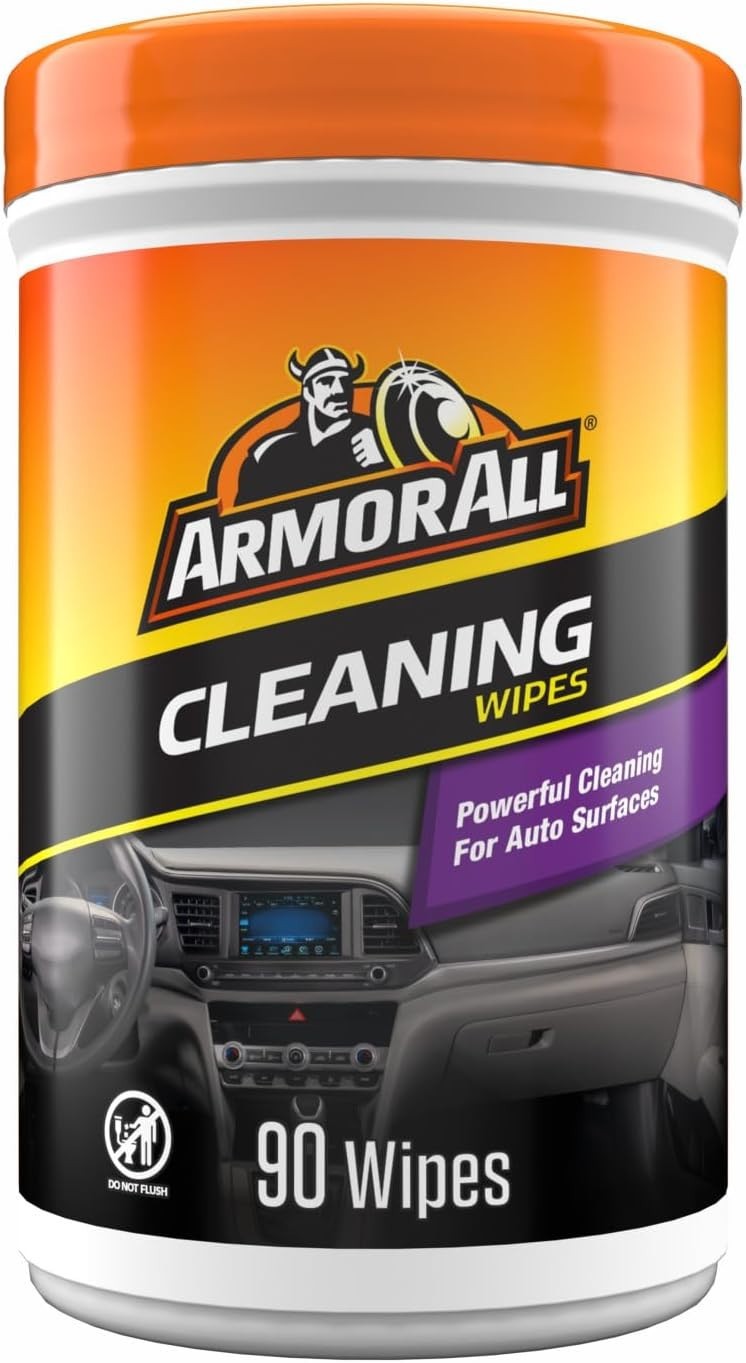 Car Cleaning Wipes, 90 Count Canister, Car Wipes | Lint-free car dashboard cl…