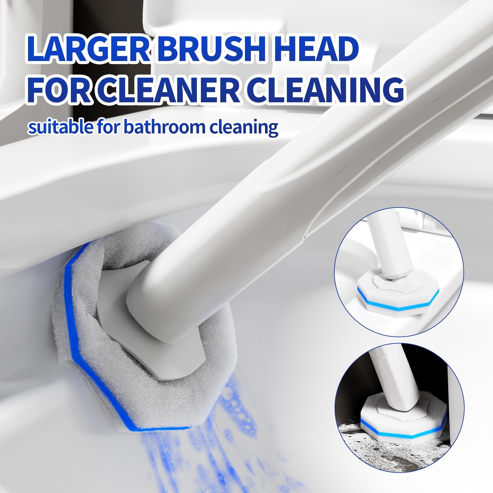60PCS Toilet Bowl Cleaner Wand Refills Compatible with CLOROX. Disposable Toilet