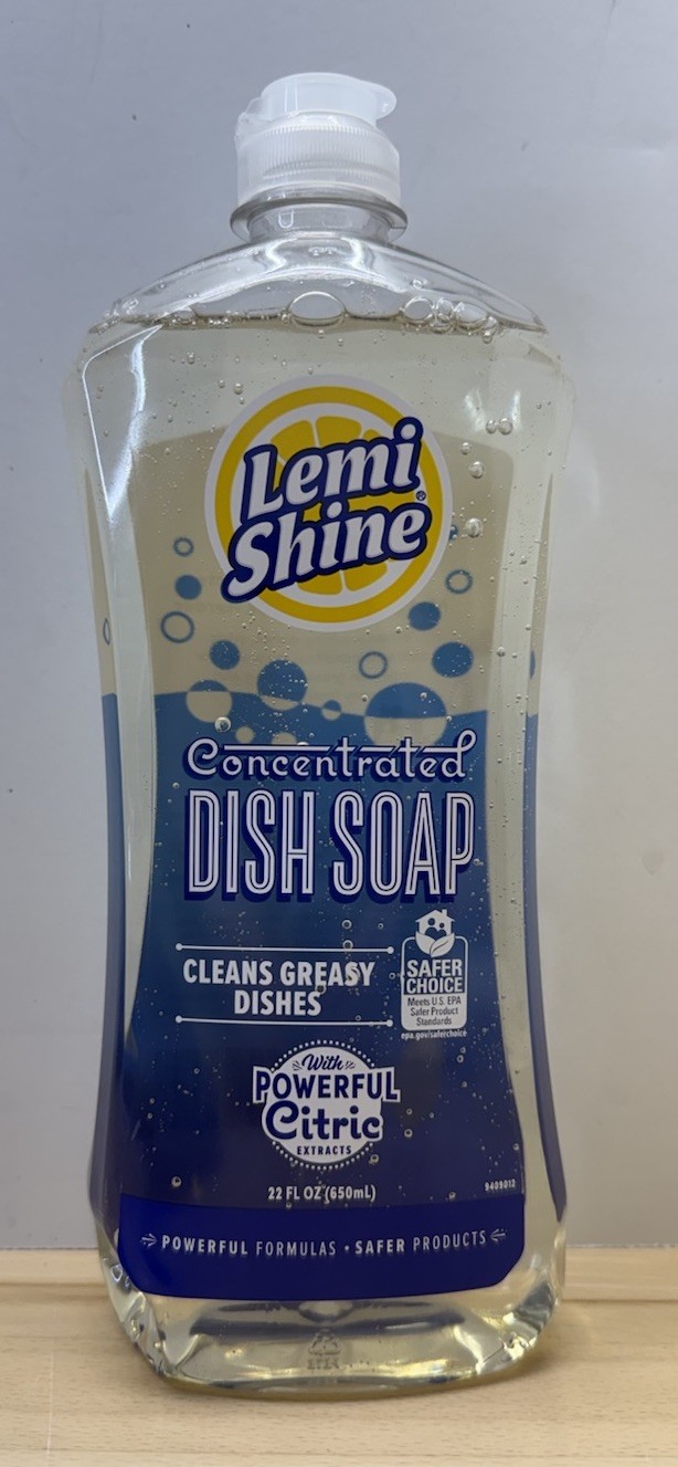 Lemi Shine Concentrated Dish Soap – 22 Fl Oz – with Powerful Citric Extracts
