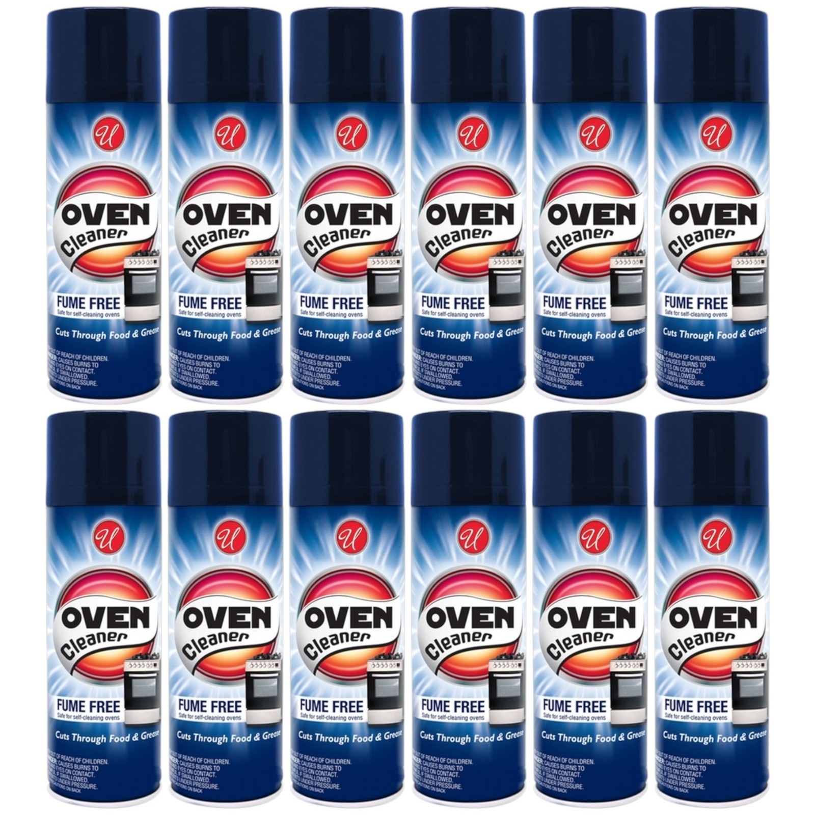 Fume Free Oven Cleaner (Safe for Self-Cleaning Ovens), 12oz. (Pack of 12)