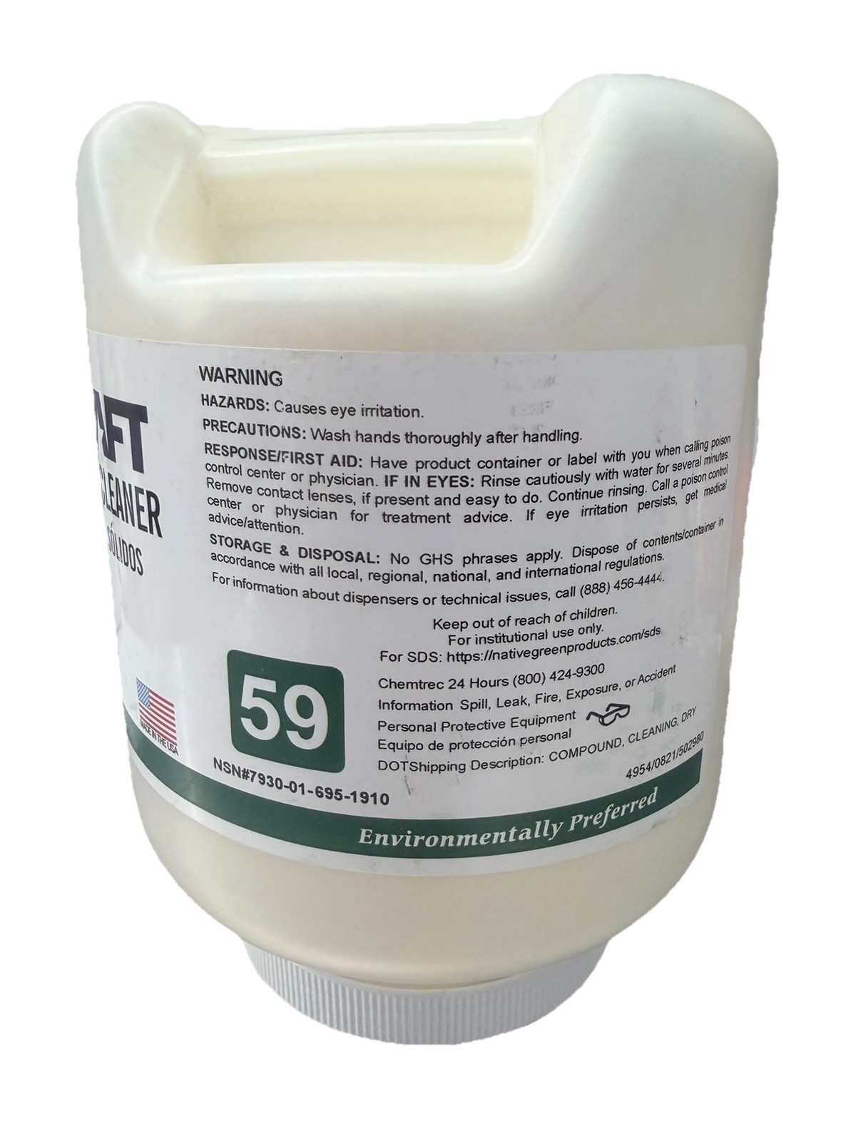 SKILCRAFT Bio+ Floor Cleaner 5 Lb Bottle