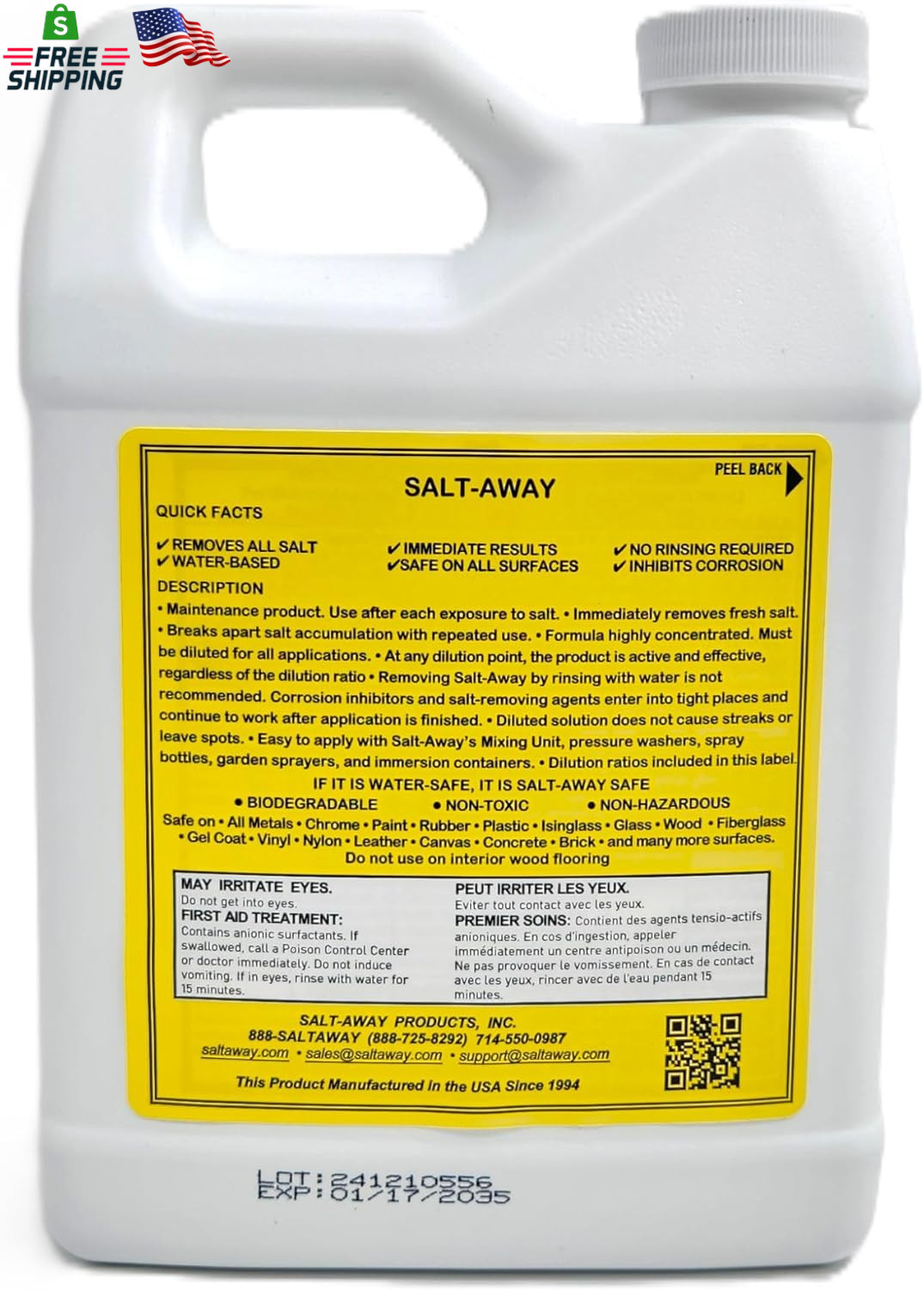 Salt-Away® Concentrate Quart – 32 Fl Oz (946 ML)
