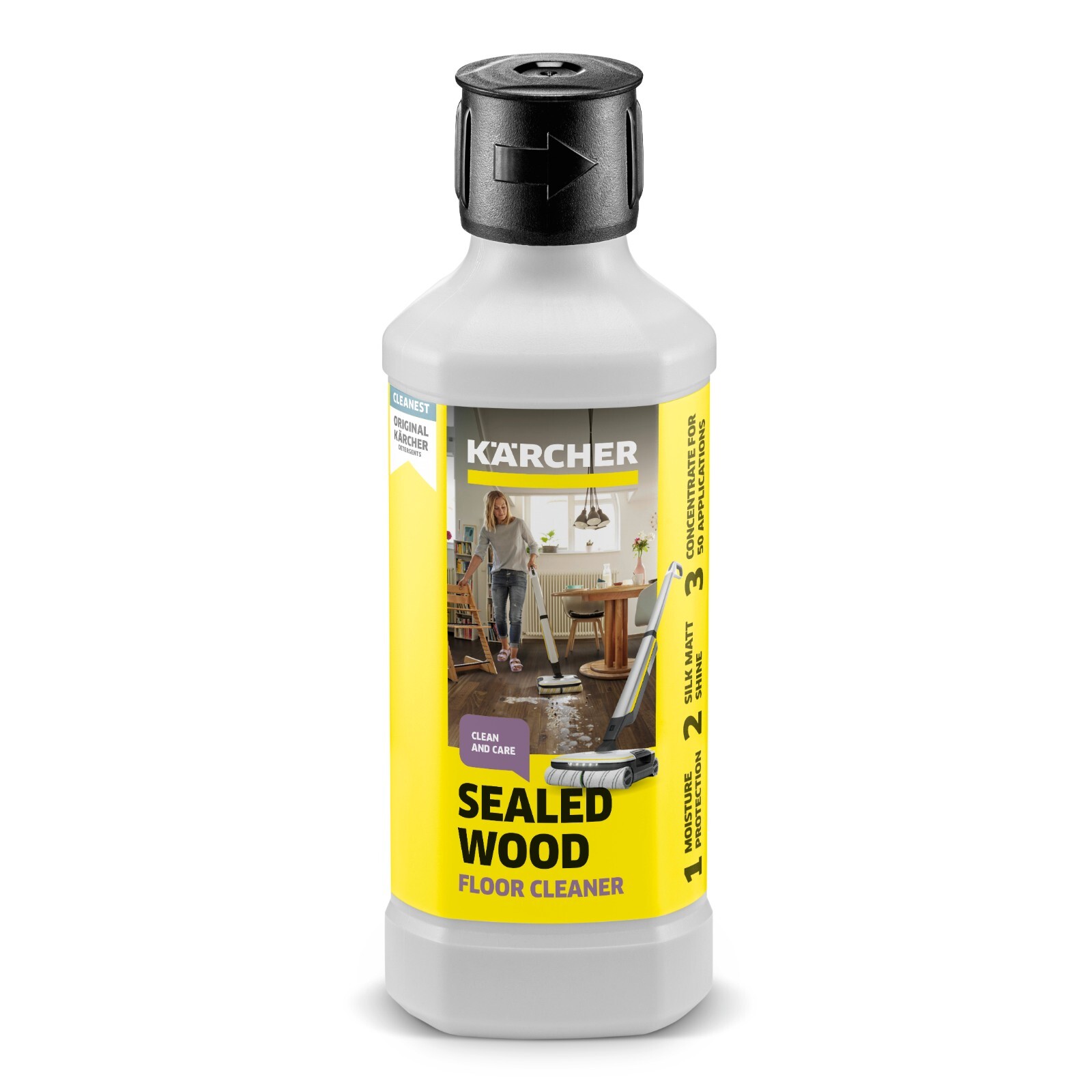 Karcher 16.9 oz. Floor Cleaner and Care for Oiled/Waxed Wood, Concentrate