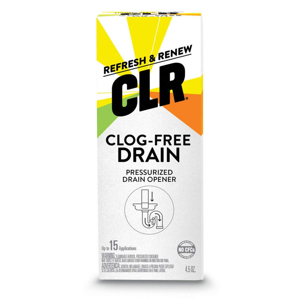 CLR G-PP-6 PressDrainOpener,AeroSpray Can,4.5oz,Liq 61LV32