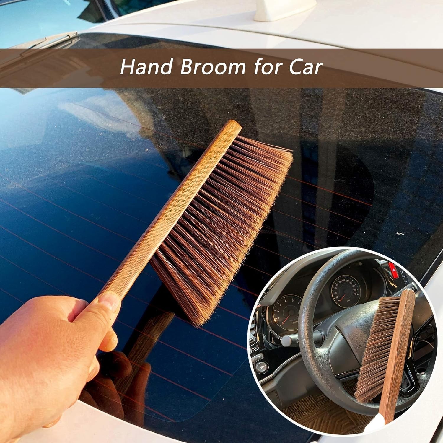 Gentle Cleaning Dust Brush for Home and Auto – Soft Bristles, Strong Handle