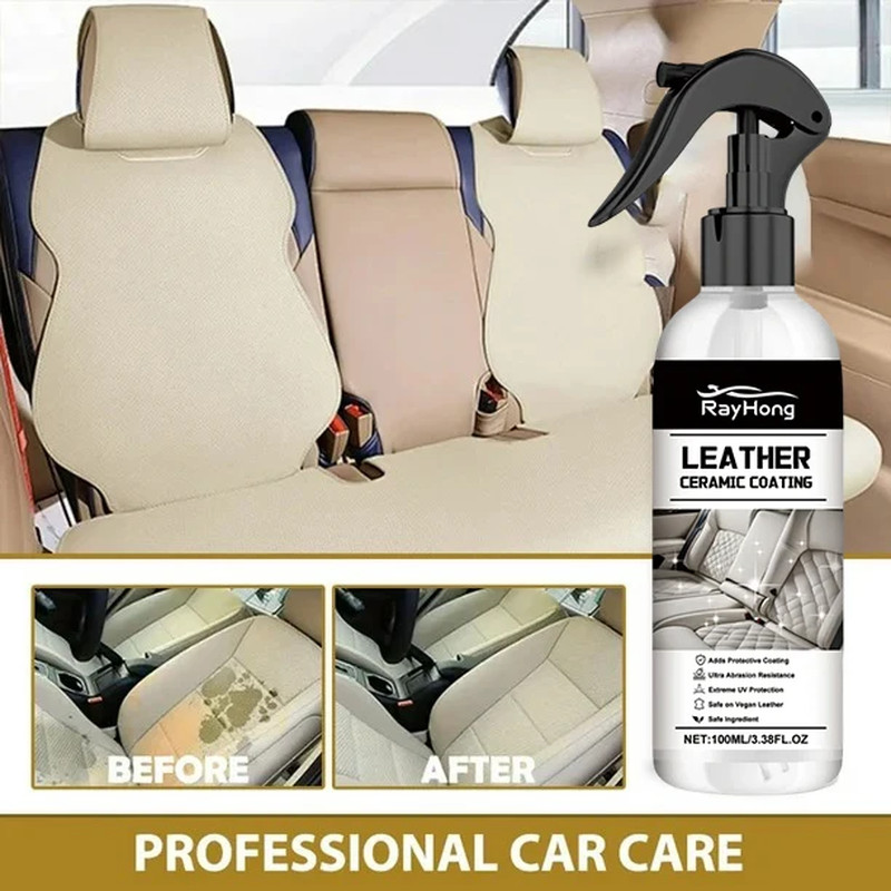 Multi Purpose Car Interior Cleaner Spray Wash Free Ceiling Leather Fabric Seat C