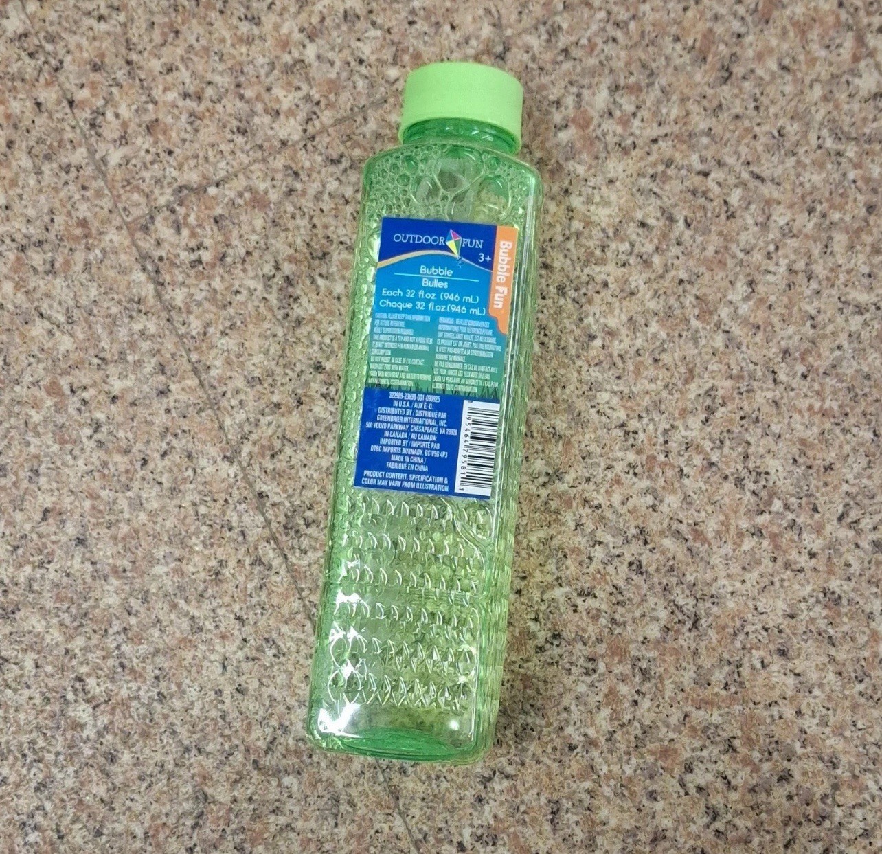 Outdoor Fun Bubble Solution Liquid 32 fl oz for Bubbles