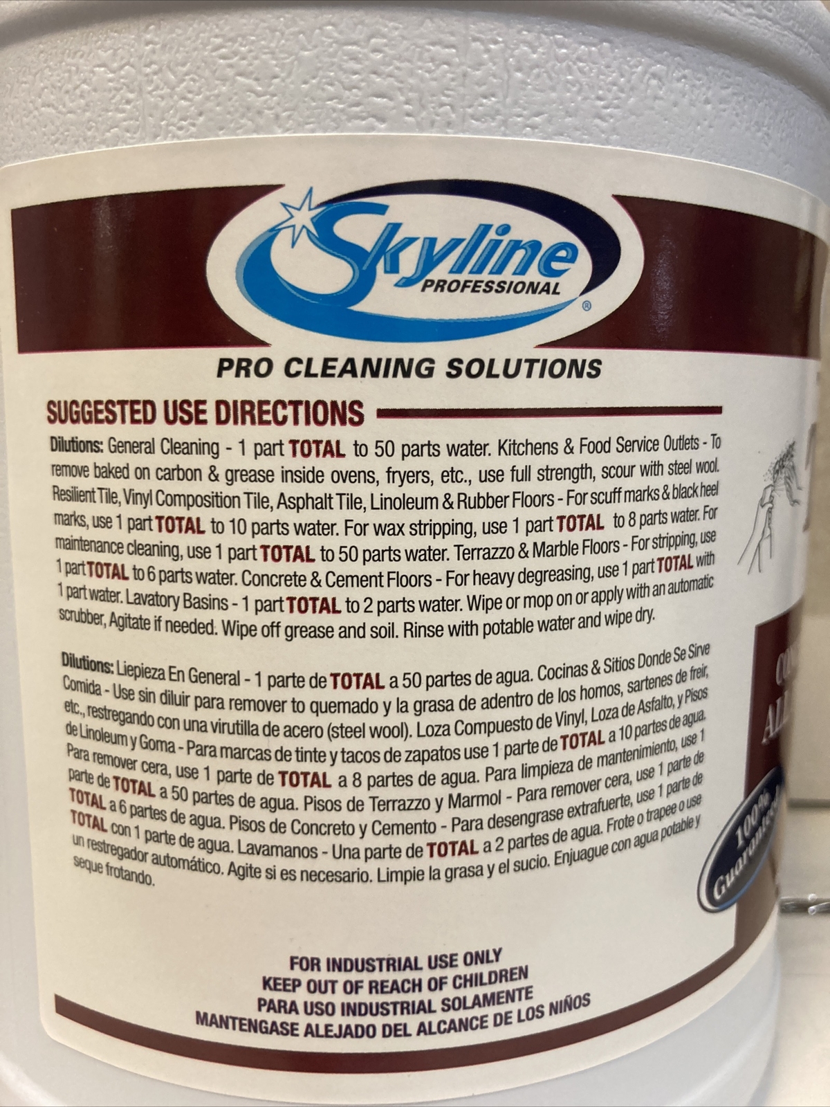 Total Concentrated Degreaser All Purpose 1 Gallon Skyline Pro Cleaning Solution