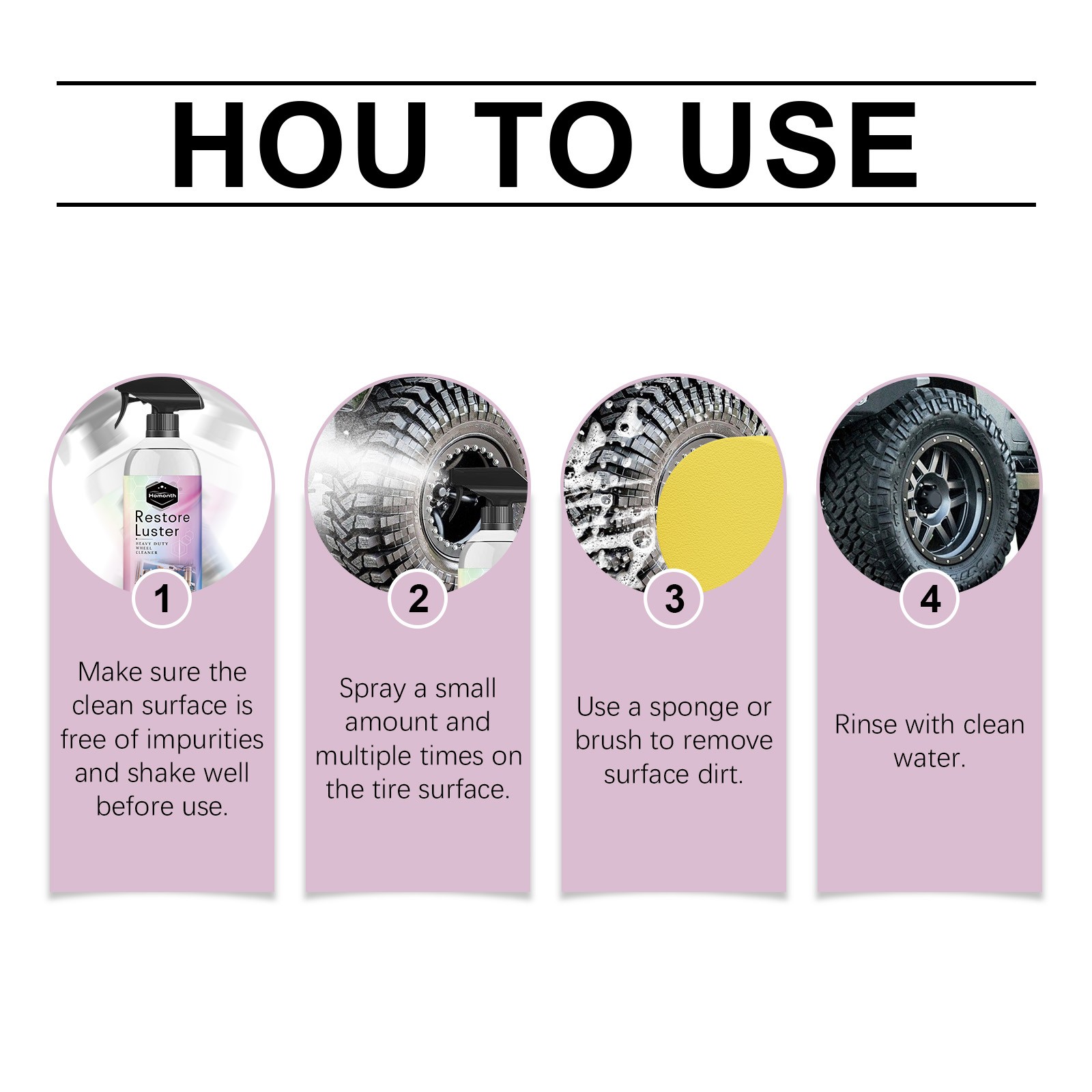 Heavy Duty Wheel Cleaner – Brake Dust Remover for All Wheels Matte Black Chrome