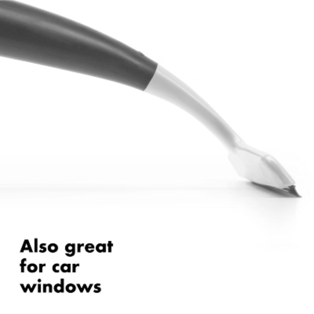 Wiper Blade Squeegee Gray/White – rotating hook for storage on showerheads