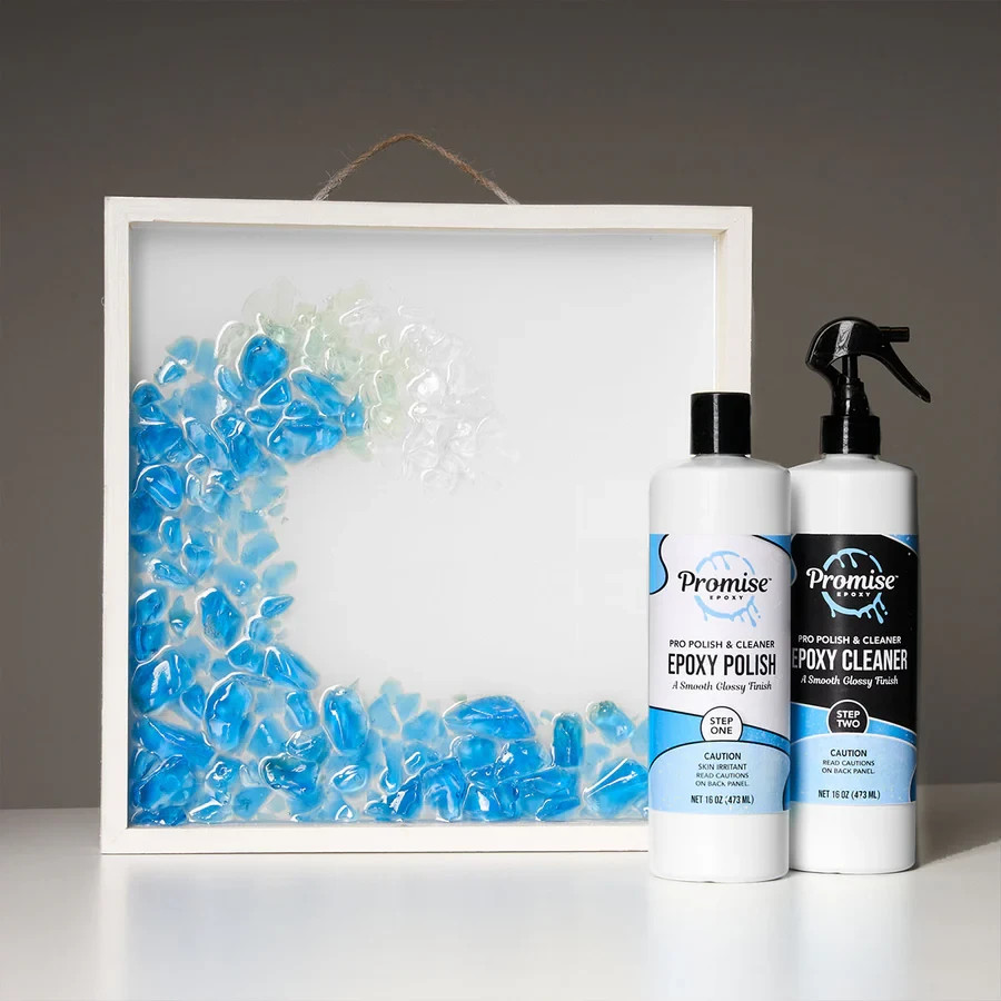 Promise Epoxy – 32 Ounce Kit of Pro Polish (16oz) & Cleaner (16oz)