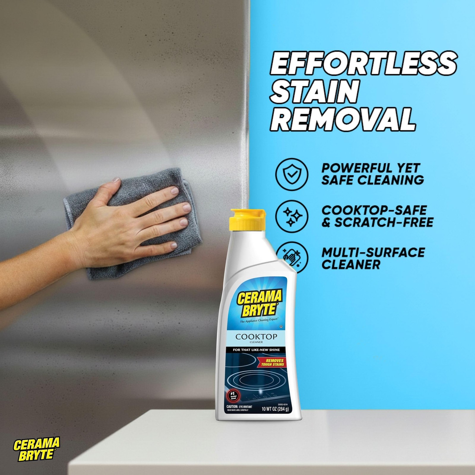 Glass Cooktop and Stove Top Cleaner Combo Kit Includes Cleaning Tool, Razor,…