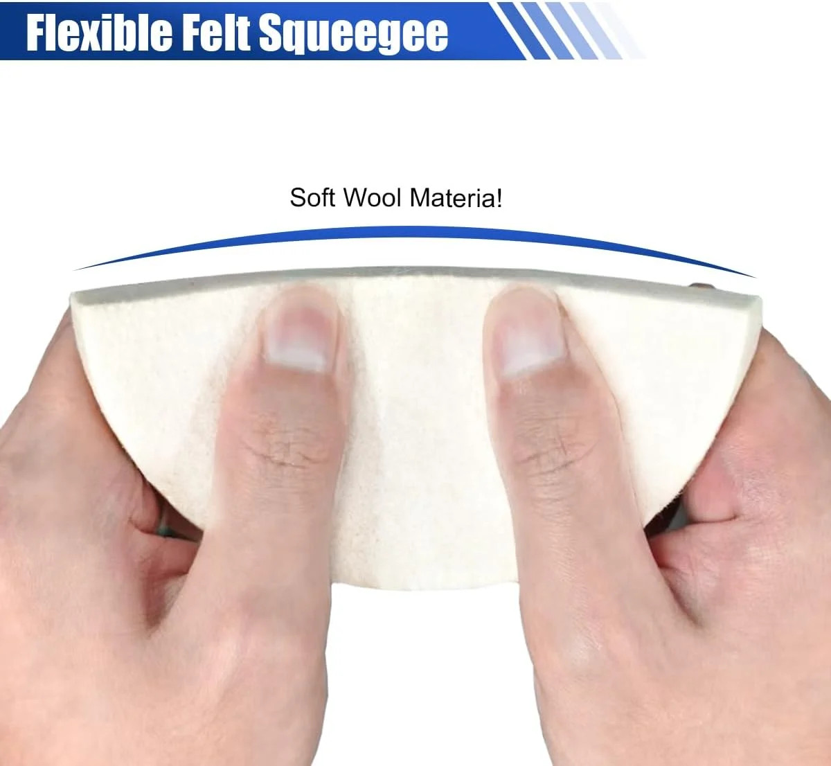 3PCS Soft Wool Felt Squeegee for Vinyl – Shrink Wool Squeegee Car Window Tint To