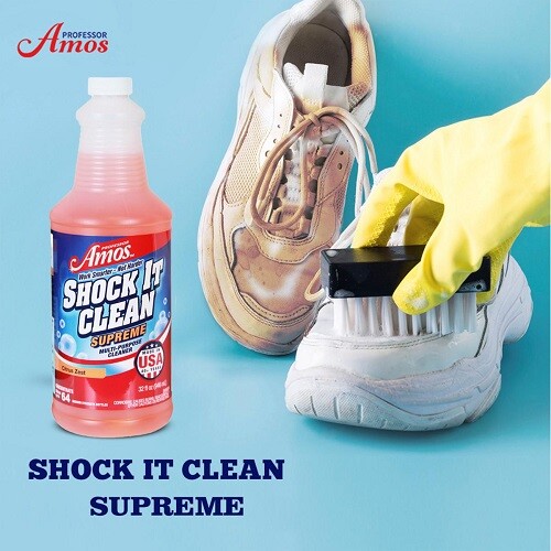 Professor Amos Shock It Clean Concentrate Kit with 160ct. Wipes -Citrus Zest-