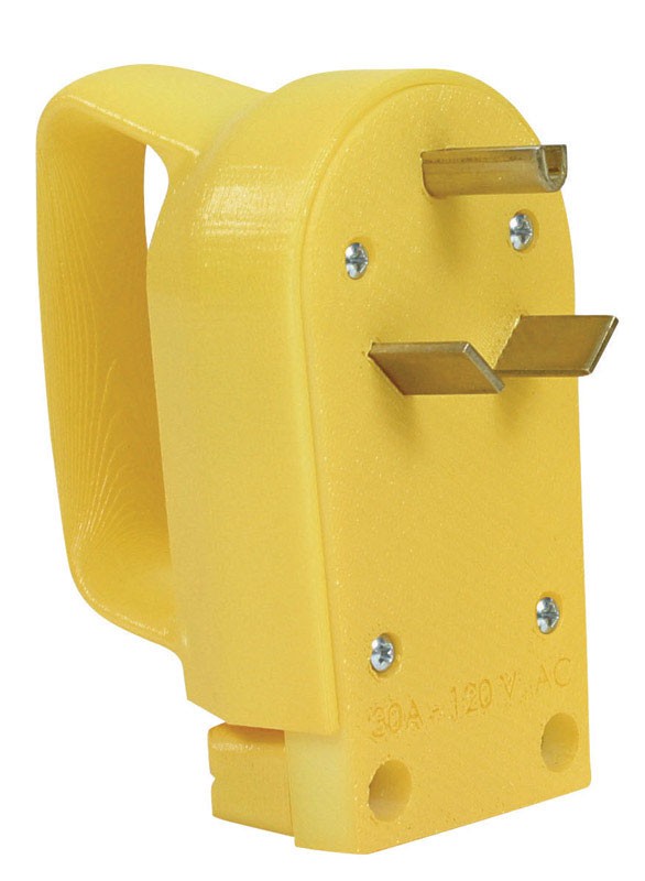 Camco Power Grip 2.9 in. 30 amps Replacement Male Plug 1 pk (Pack of 3)