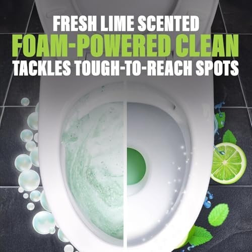 Ultra Foaming Toilet Cleaner – 15+ Doses, Self-Activated Foam, Tough Stain Remov