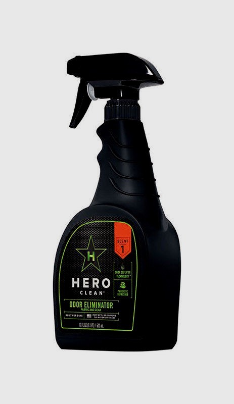 HERO Clean 17 oz Odor Eliminator Spray Tough For Men Pre-treat Smelly Laundry