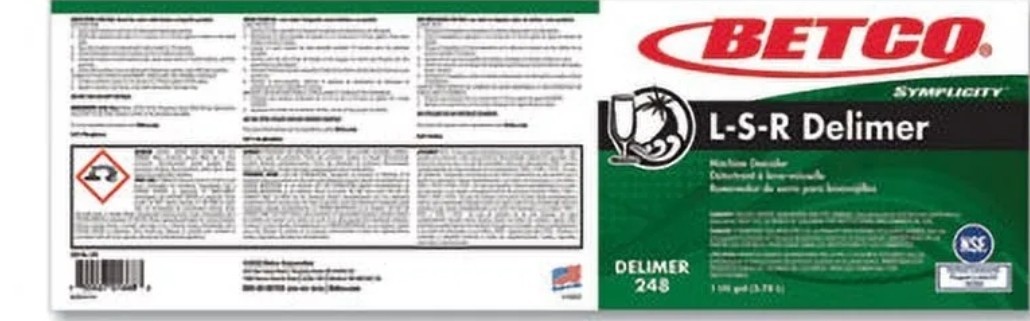 Betco L-S-R Delimer Gallon . 4 Pack