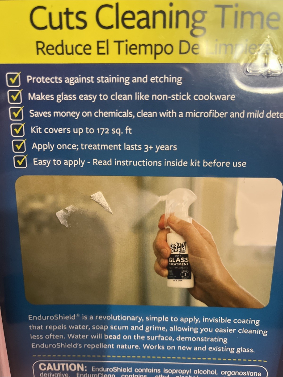 New Glass Treatment Kit Advanced Protection for Glass Surfaces Indoor & Outdoor