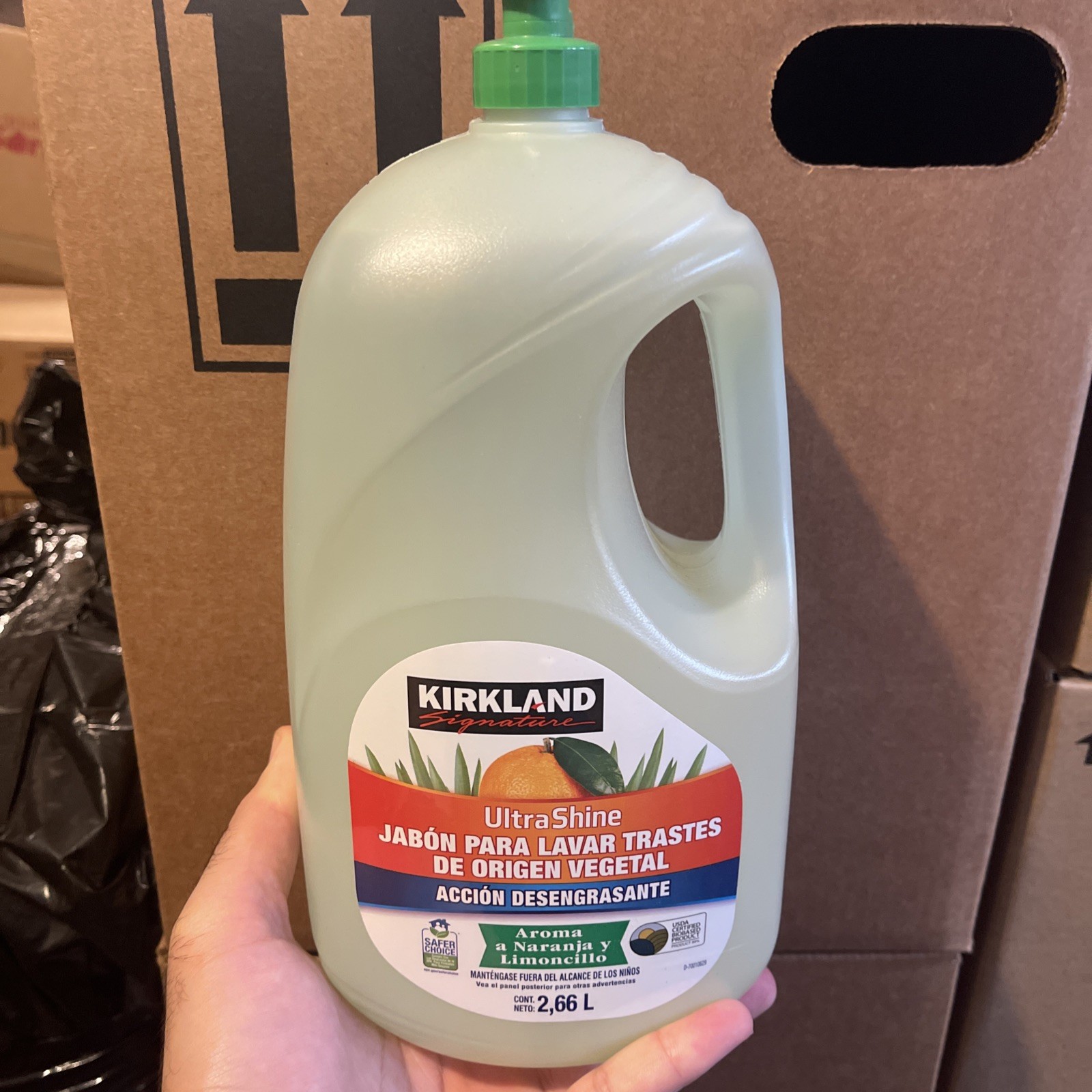Kirkland Signature Ultra Shine Plant Based Dish Soap, 90 Fluid Ounce Brand New