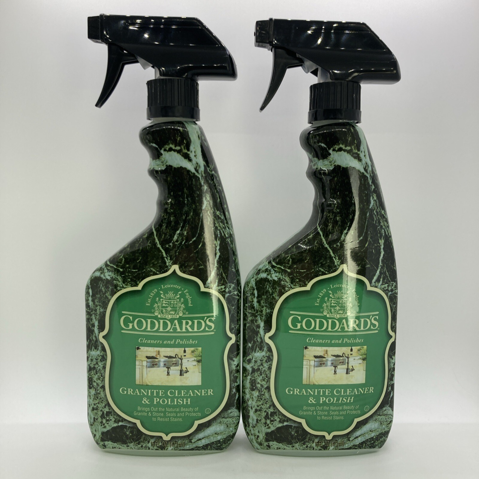 2 Pack – Goddard’s Granite Cleaner & Polish Trigger Spray, 16 fl oz each