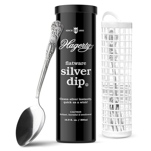 W. J. , Black 17245 Cubiertos Silver Dip, Fl.oz, 16.9 Fl Oz (Paquete