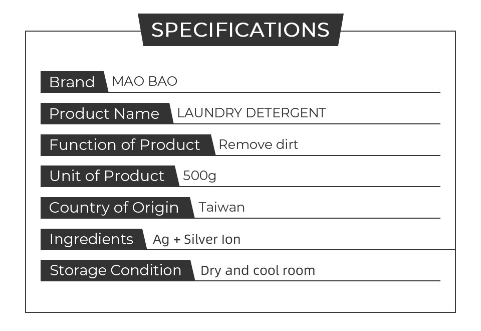 Mao Bao Washing Machine Cleaner 3 Packs of 300g+18g Inside Bacteria Remover NEW