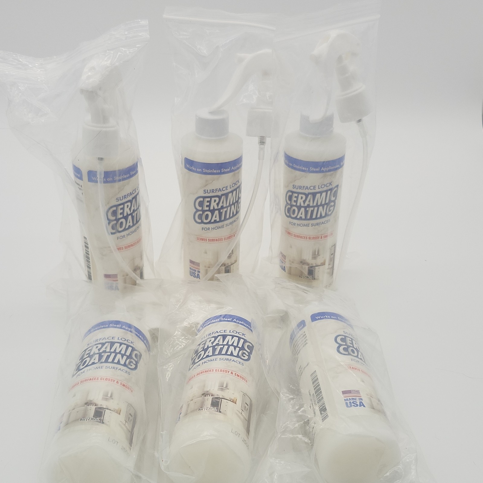 Surface Lock Ceramic Coating for Home, 8 oz / 236 mL can be sold as a lot of 6