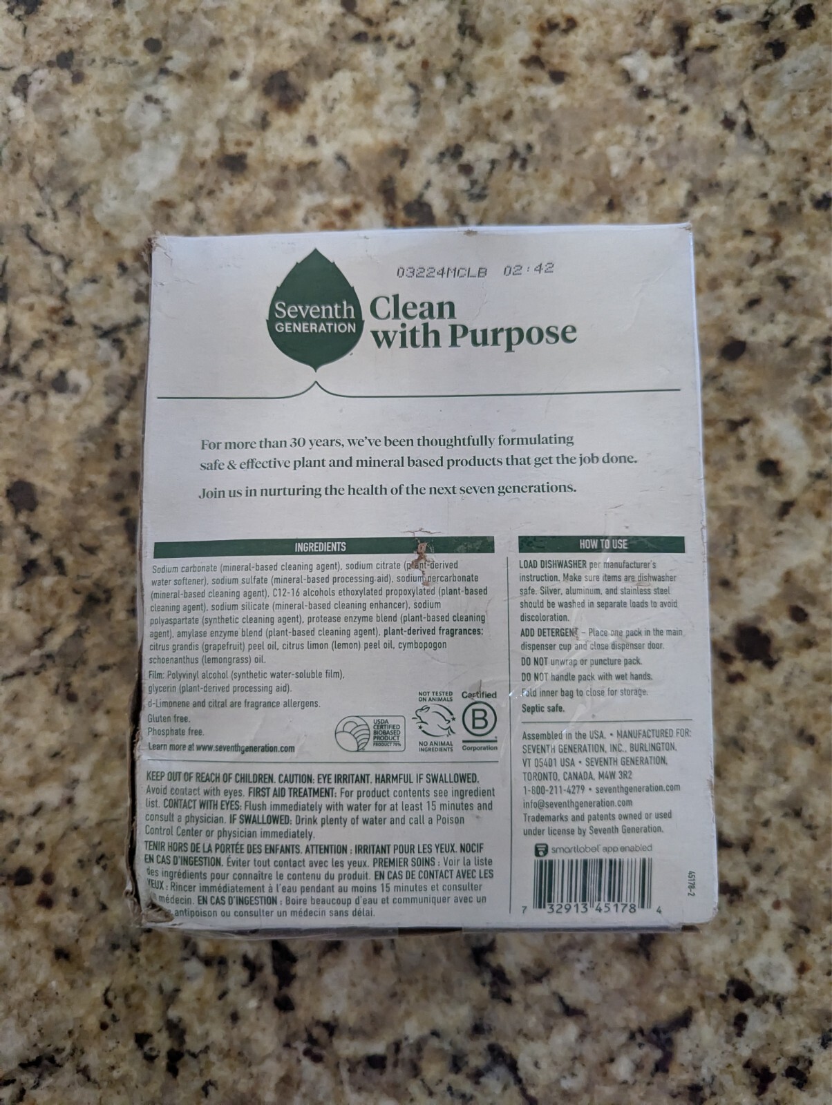 Dishwasher Detergent Packs, Lemon Scent, 20 Packs, 10.5 oz (300 g) Box Wear