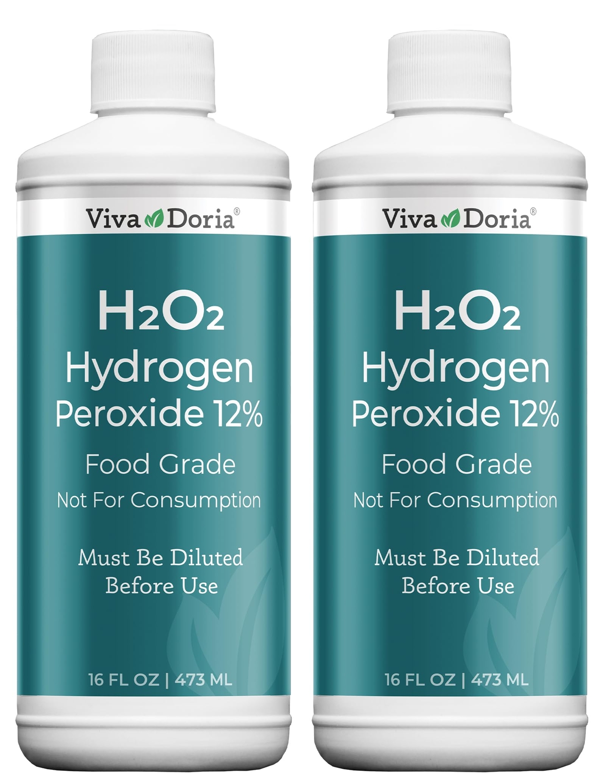 H2O2 Hydrogen Peroxide 12% Aqueous Solution – Food Grade, 16 Fl Oz, 2 Pack (T…