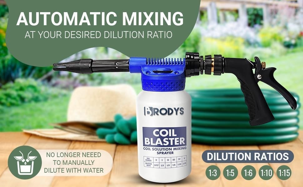 Mixing Sprayer for A/C, Refrigeration Coils, Air Conditioner Coils, Dilution …