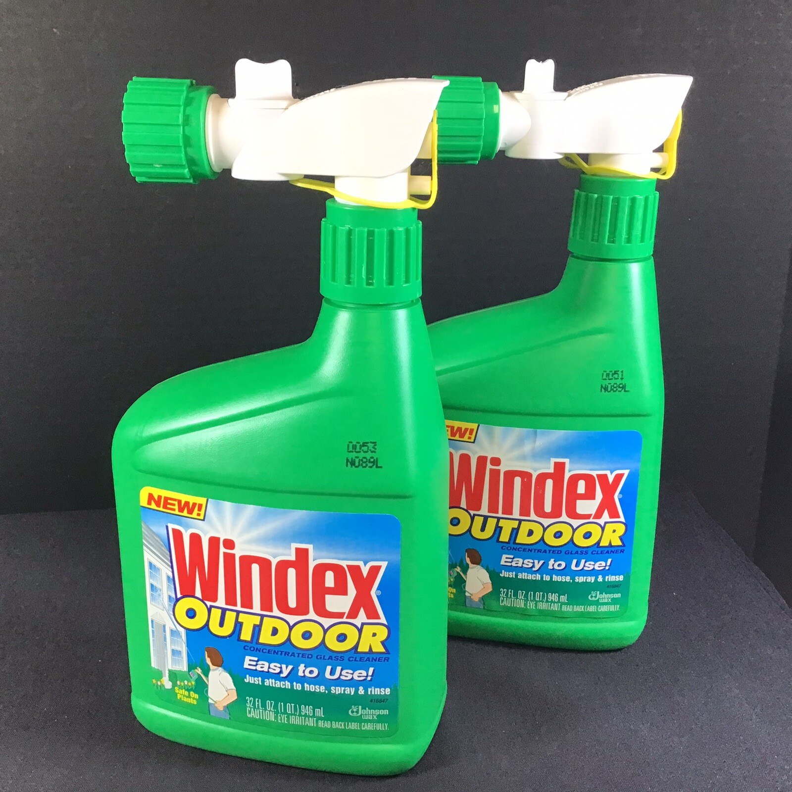 Windex Outdoor Concentrated Glass Cleaner 1997 Hose Spray and Rinse 32 oz NOS
