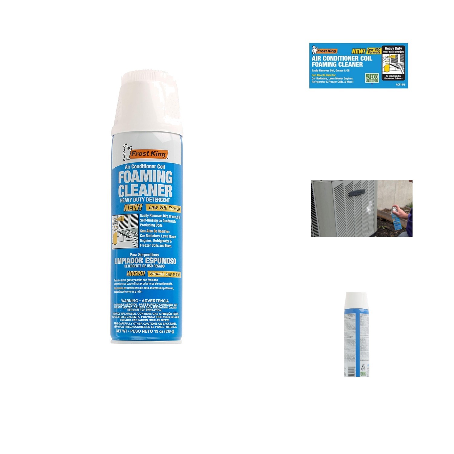 19oz Foam Coil Cleaner – Heavy-Duty, Self-Rinsing, Fresh Lemon Odor