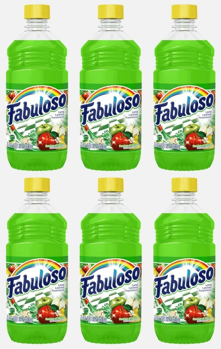 Fabuloso Passion of Fruits Multi-Purpose Cleaner, 500ml (Pack of 6)