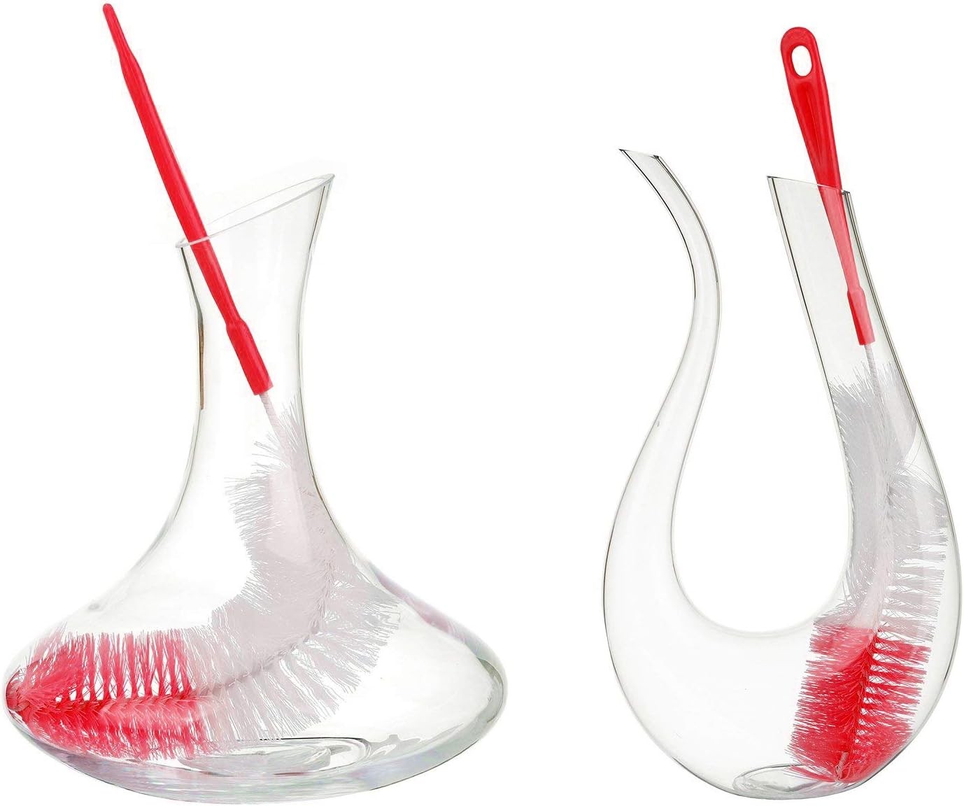 16 inch Extra Long Red Bottle Cleaning Brush Cleaner for Washing Narrow Neck