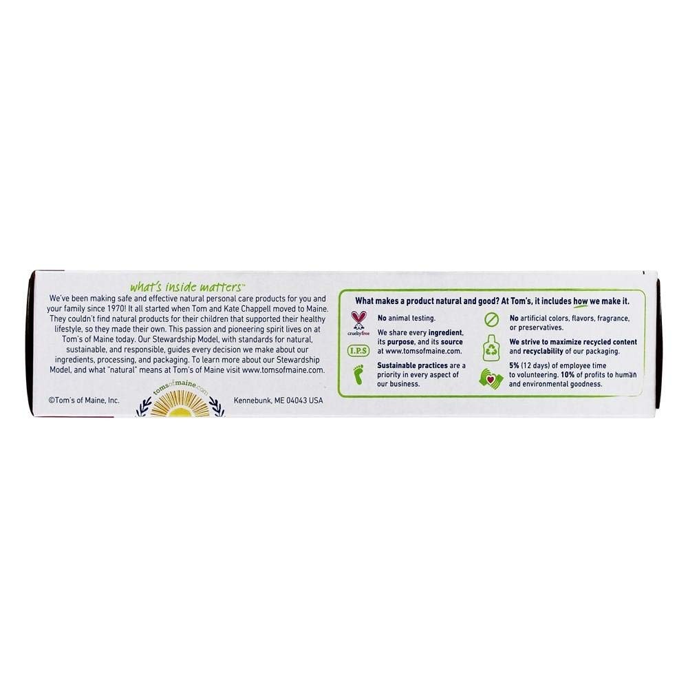 Tom’s of Maine Whole Care Fluoride, Peppermint, 4 Ounce